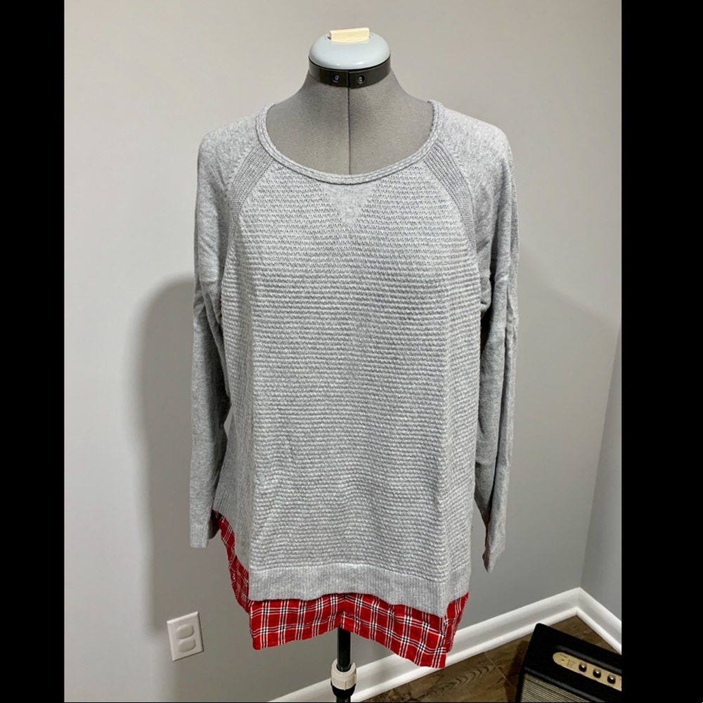 Christopher & Banks Holiday Layered Sweater